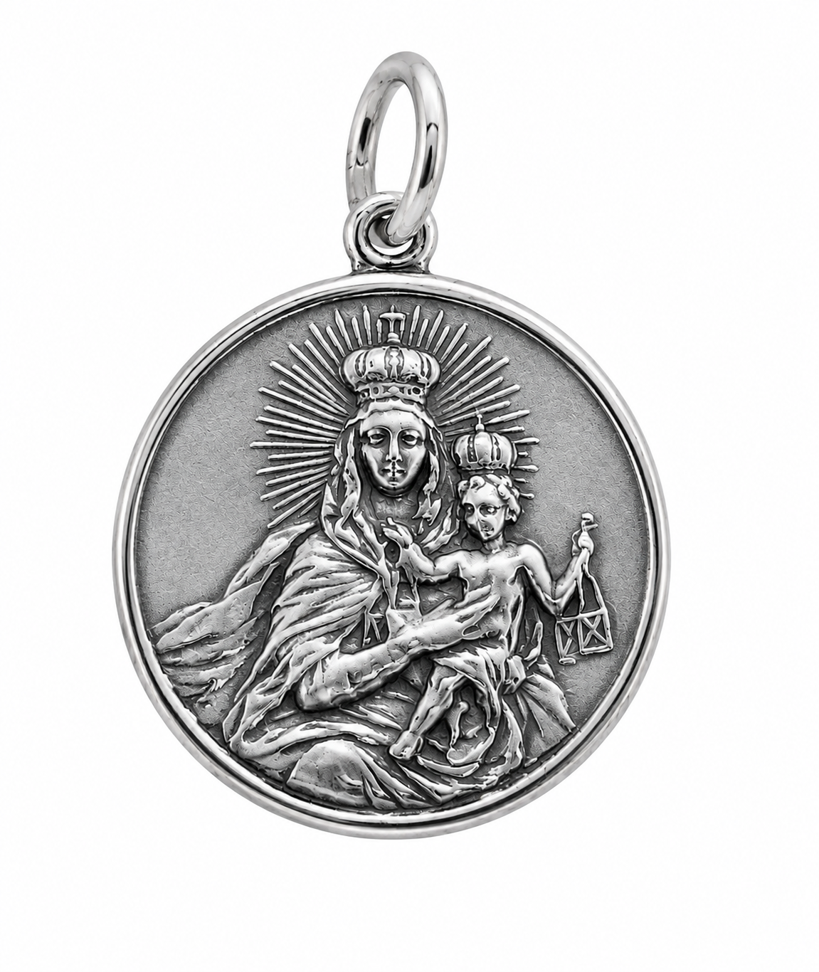 Medalla Virgen del Carmen en plata de Doña Sol