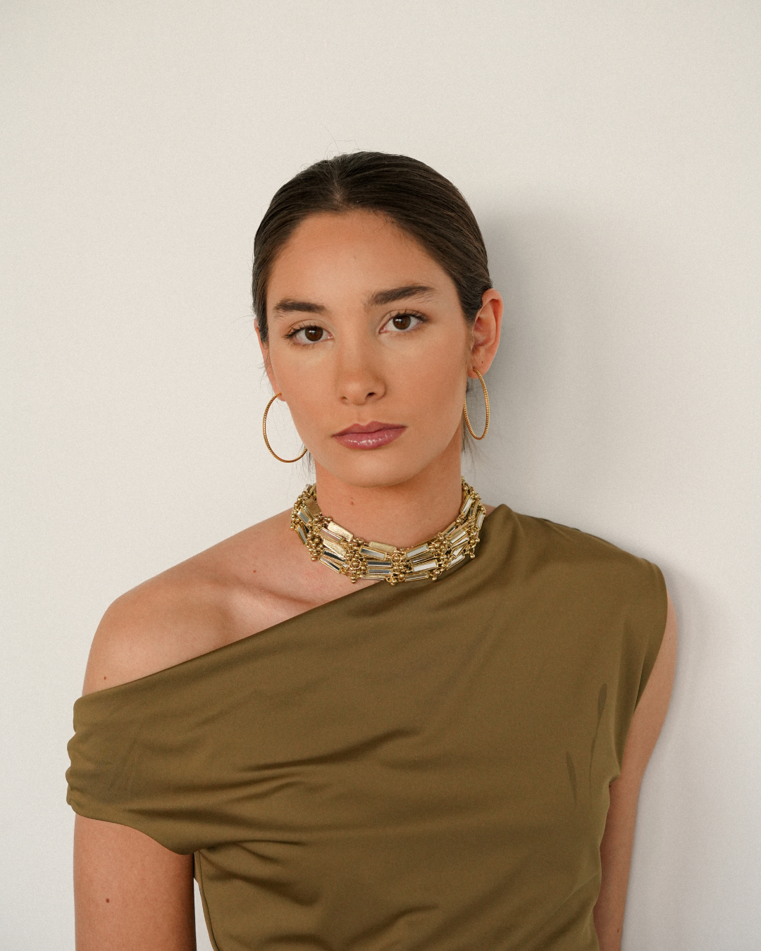 Gargantilla Espejos de Doña Sol, collar de bisutería con espejos