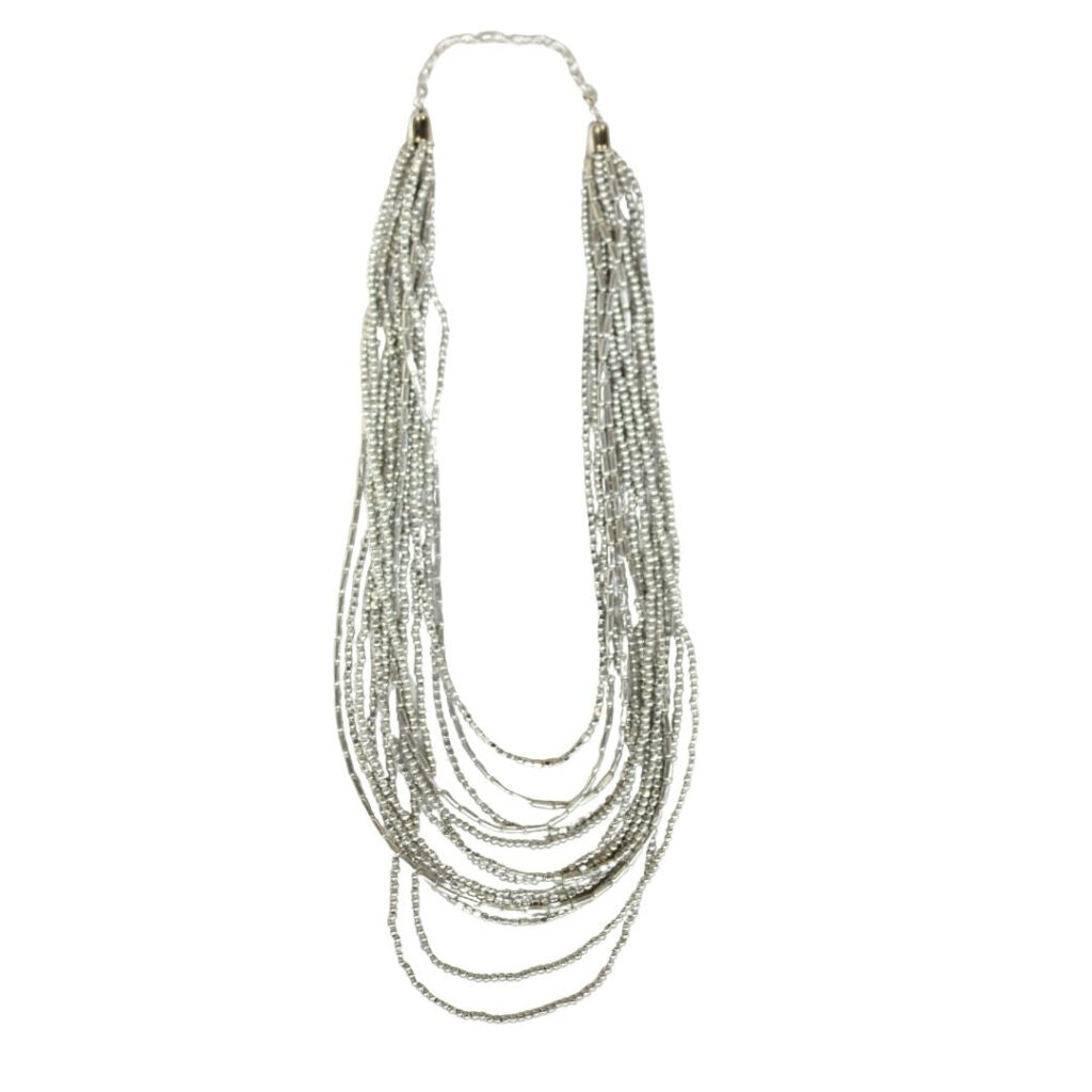 Collar Zila Plateado, novedad de collares de moda de Doña Sol