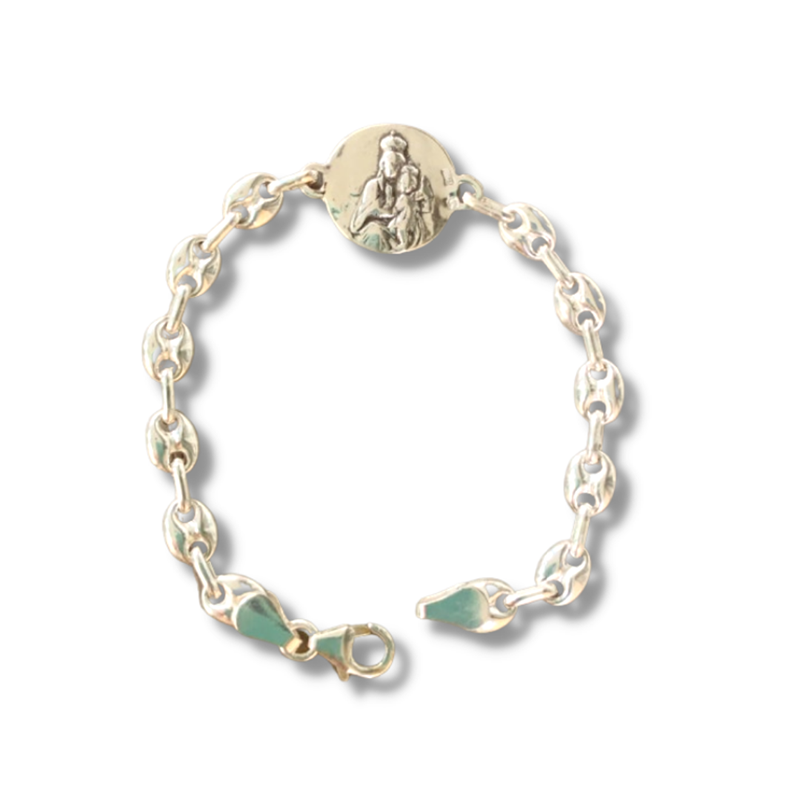 Pulsera Escapulario Plata Doña Sol